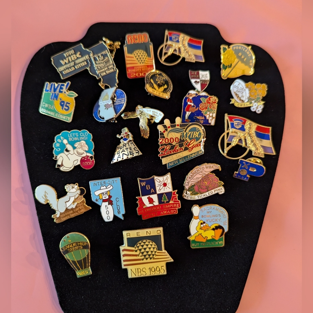 WBA Vintage Lapel Pins.